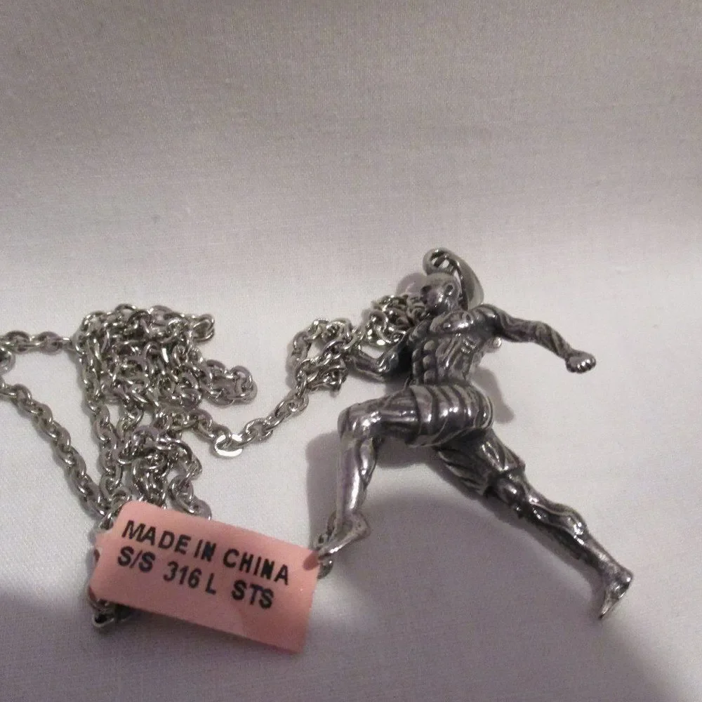 Runner Man Pendant Necklace